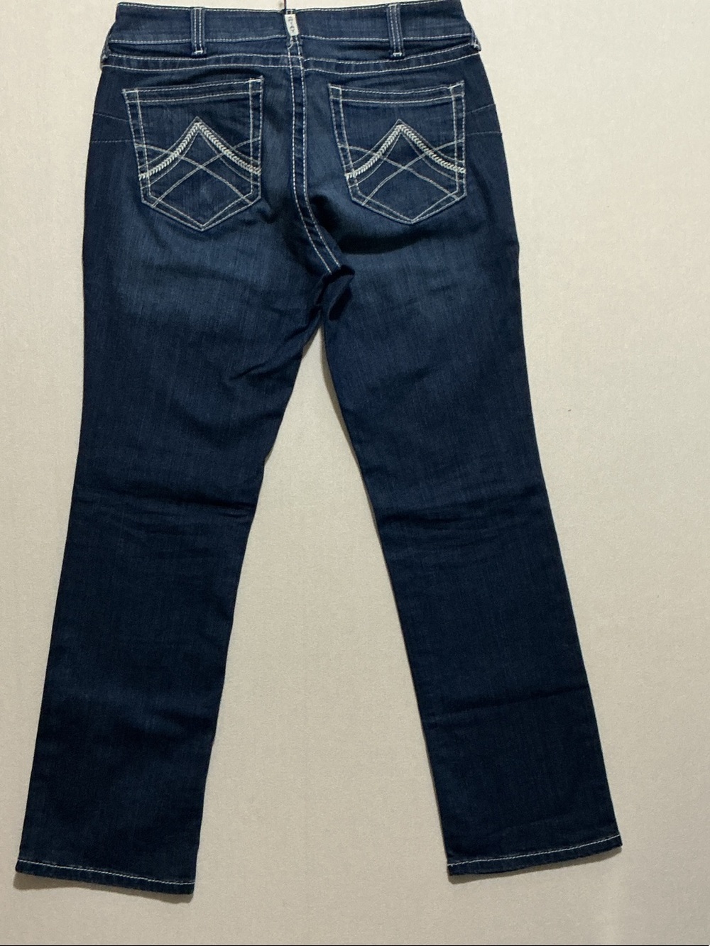 Ariat Dark Indigo Bootcut Jeans with Contrast Pocket Stitching